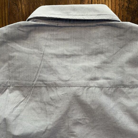 MICHAEL BRANDON BUTTON DOWN SHIRT MEN LARGE BLUE LONG SLEEVE COLLARED SOFT TOUCH - Picture 10 of 10